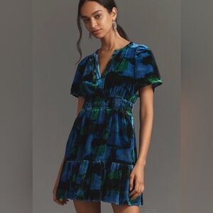 NWOT Anthropologie Velvet Somerset Mini Dress, Size S